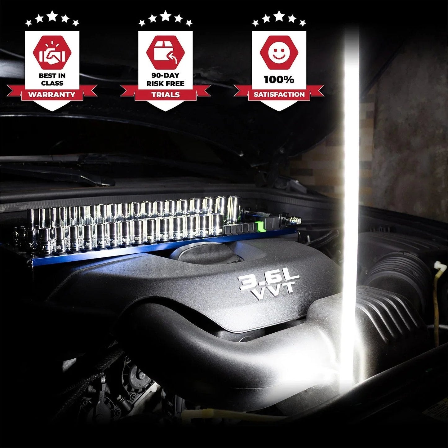 LED Flashlight Stick-đExtra-long battery life-7 hoursâ
