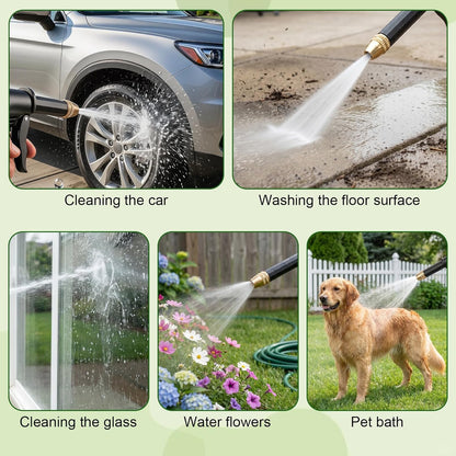 🔥LAST DAY 49% OFF💦 Portable High Pressure Hose Sprayer for Car & Garden Cleaning