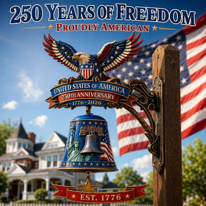 🇺🇸 America 250th Patriotic Freedom Bell Wall Decor