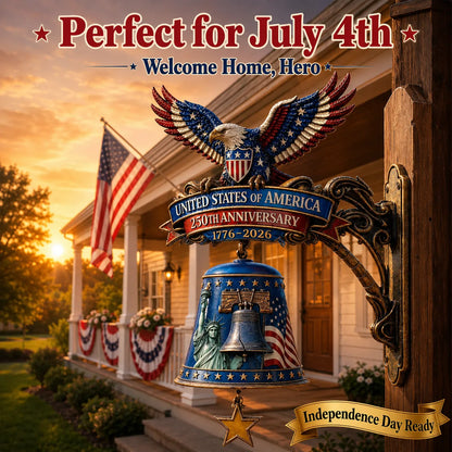 🇺🇸 America 250th Patriotic Freedom Bell Wall Decor