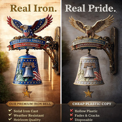 🇺🇸 America 250th Patriotic Freedom Bell Wall Decor
