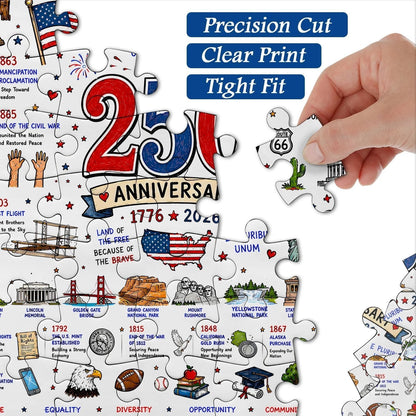 🧩🦅 Patriotic America 1000-Piece Puzzle – A Tribute to Freedom🎁 Buy 2 Free Shipping