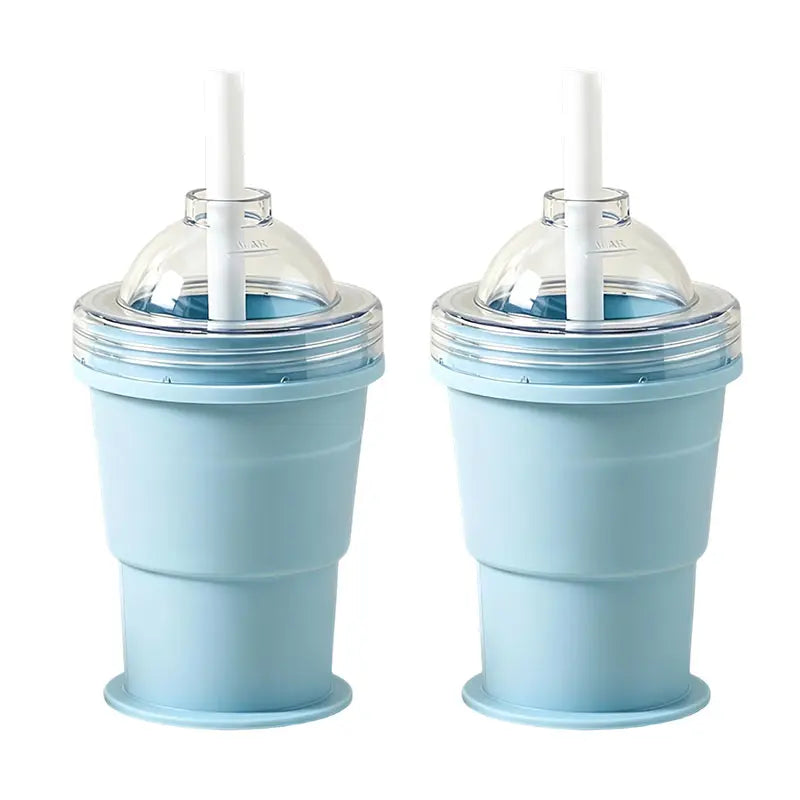 🧊2-in-1 Collapsible Silicone Cup Ice Ball Maker Portable Foldable Whiskey Ice Mold