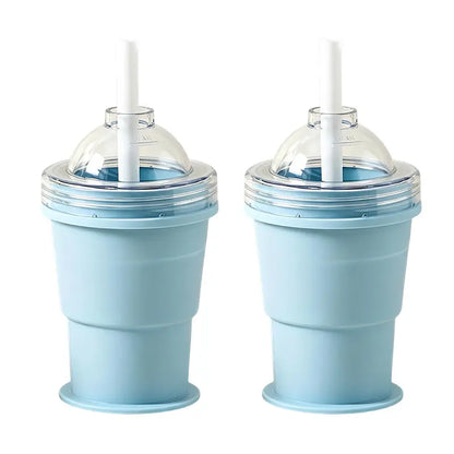 🧊2-in-1 Collapsible Silicone Cup Ice Ball Maker Portable Foldable Whiskey Ice Mold