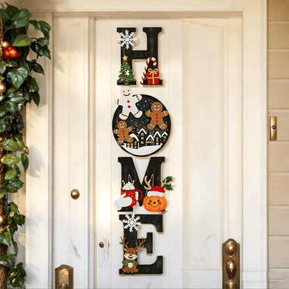 🔥Most Popular in 2026🎄Heritage Christmas Holiday Wooden HOME Sign