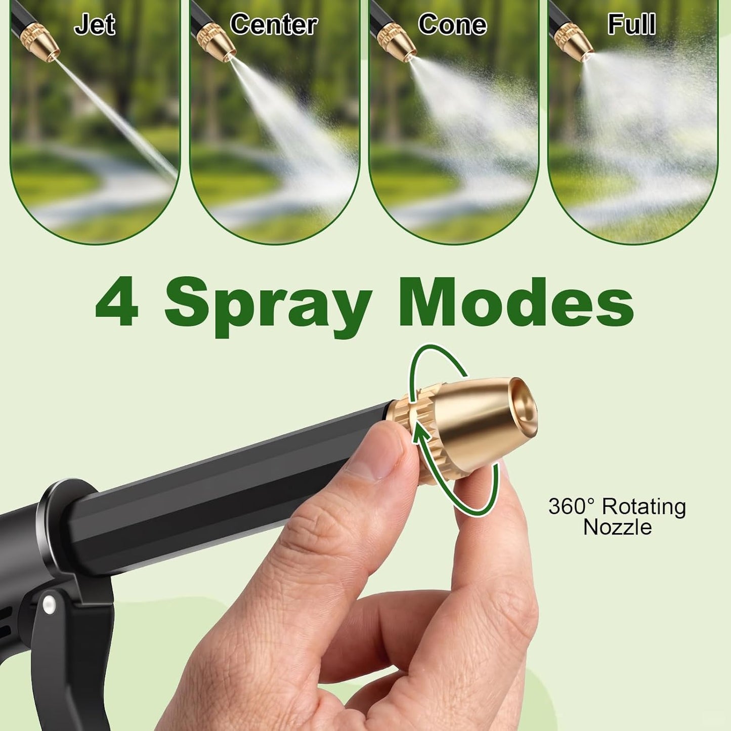 🔥LAST DAY 49% OFF💦 Portable High Pressure Hose Sprayer for Car & Garden Cleaning