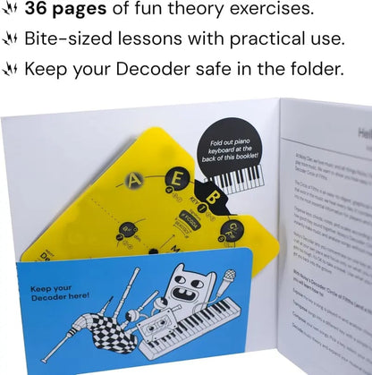 🔥LAST DAY 50% OFF🎵Circle of Fifths Decoder & 36-Page Workbook Set | Master Music Theory Faster