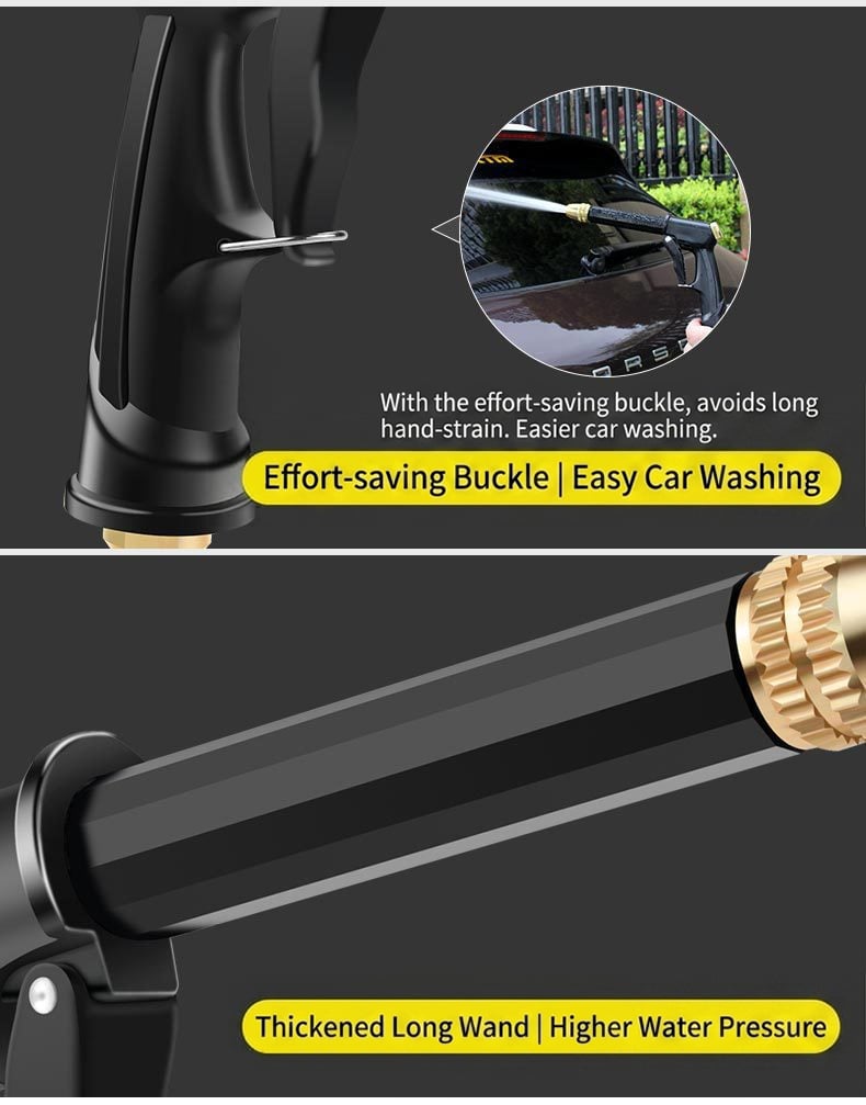 🔥LAST DAY 49% OFF💦 Portable High Pressure Hose Sprayer for Car & Garden Cleaning