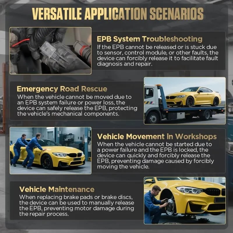 🚗🔧 EPB Emergency Release Tool for Electronic Parking Brake Reset & Release